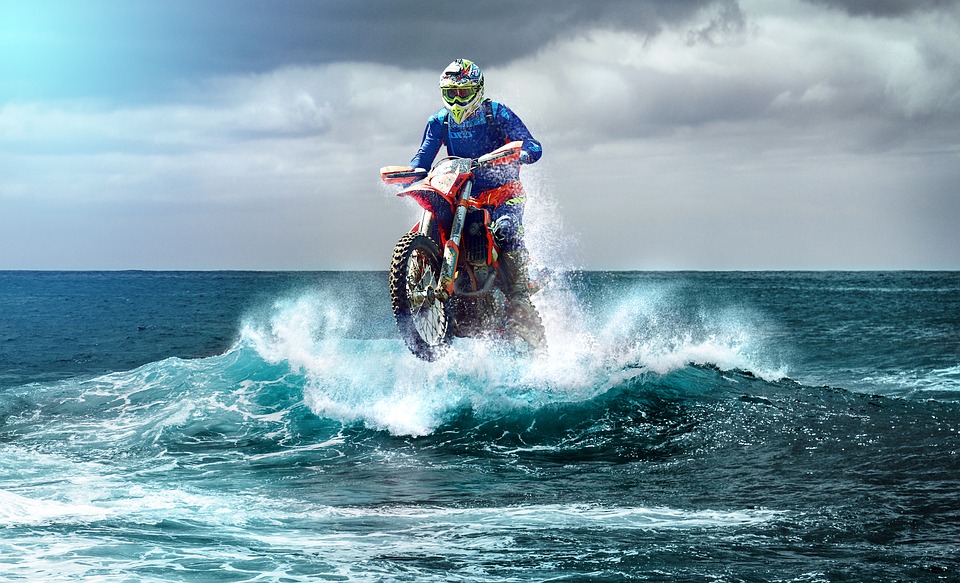 motocross I havet